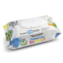 Lenços Umedecidos  Turminha da Bagunça sem álcool - Kit 5.