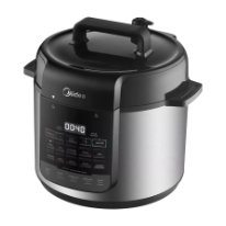 Panela de Pressão Elétrica 5L NutriPro Inox Midea.